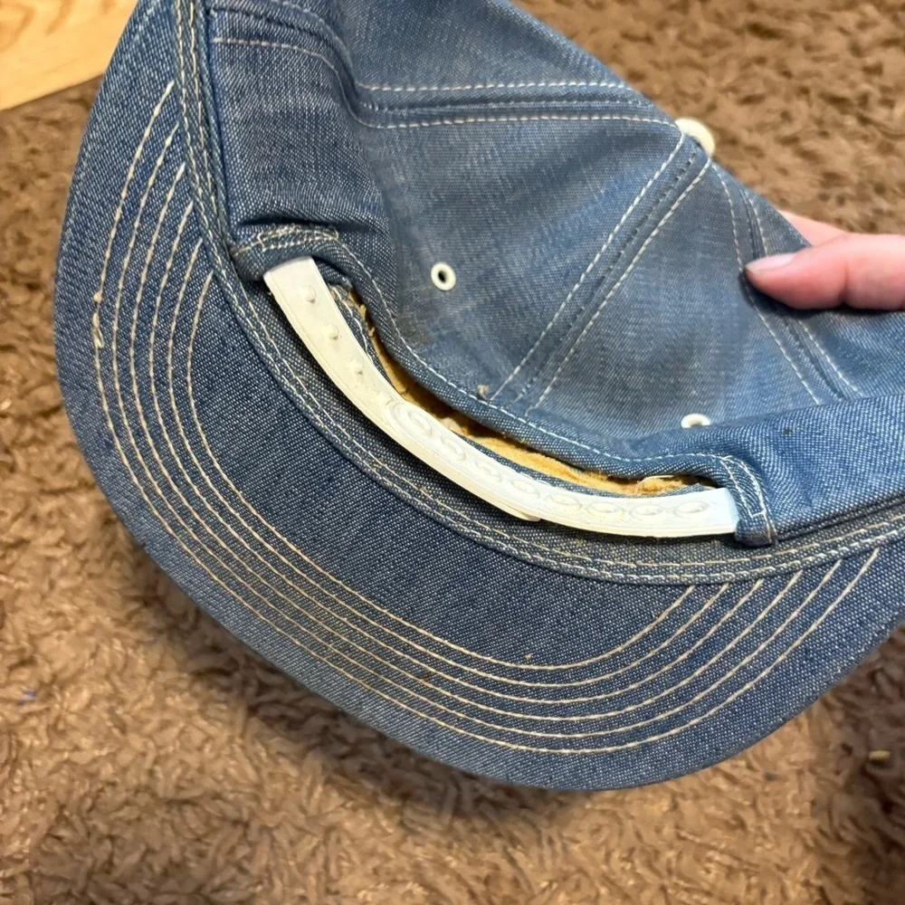 Vintage Ford Tractors Patch Denim Hat SnapBack Tamaqua Pennsylvania Blue